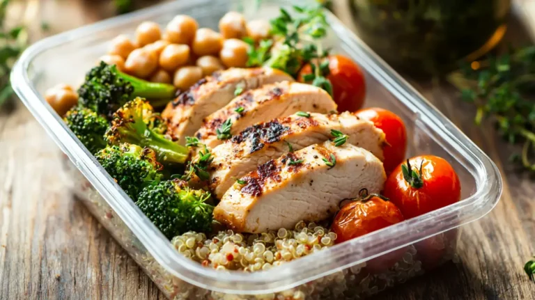 Best High Protein Meal Prep Bowls for the Week 11 high protein meal prep bowls filled with grilled chicken, quinoa, and colorful roasted vegetables
