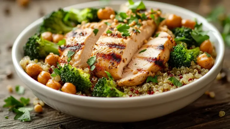 Easy 4-Ingredient High Protein Meal Prep (Under 30 Minutes) 11 Easy 4-Ingredient High Protein Meal Prep (Under 30 Minutes) containers filled with seasoned chicken, vegetables, and grains ready to eat