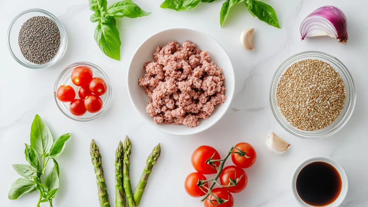 High Protein Ground Turkey Meal Prep (5 Days, Low Calorie) 3 Ingredients
