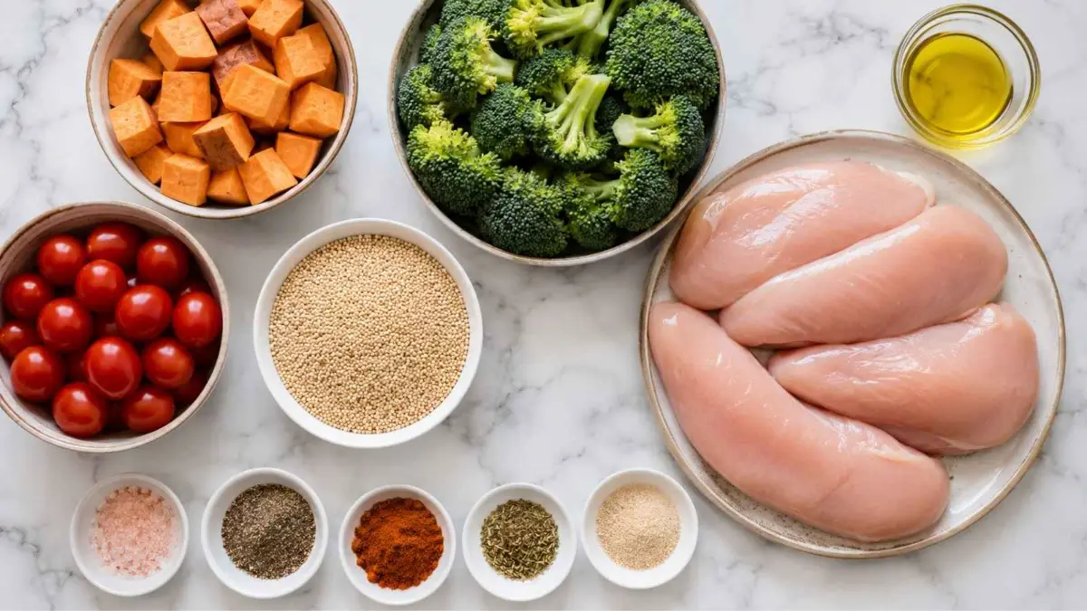 Macro-Friendly High Protein Meal Prep for Weight Loss 3 High Protein Meal Prep for Weight Loss-Ingredients