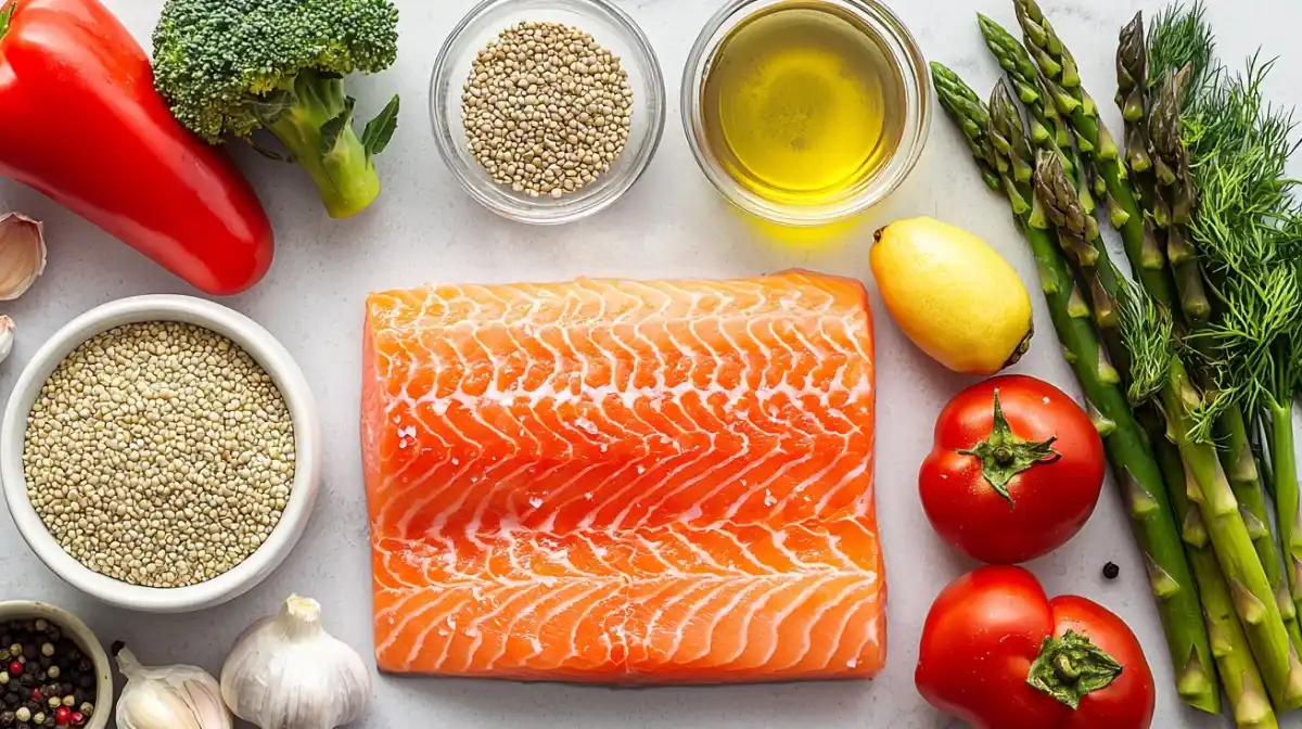 Easy High Protein Salmon Meal Prep Bowls (5 Days, 35g Protein) 3 Ingredients