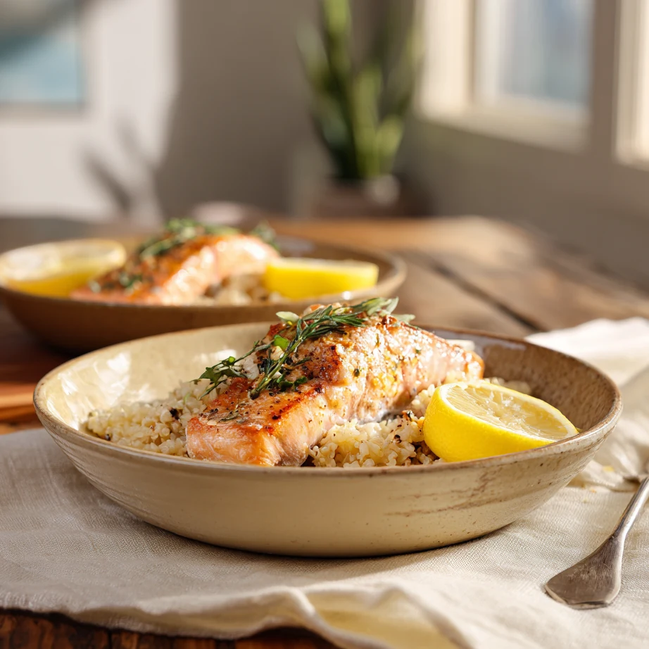 Easy High Protein Salmon Meal Prep Bowls (5 Days, 35g Protein) 5 Serving