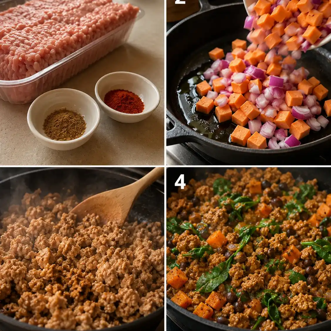 Cooking steps