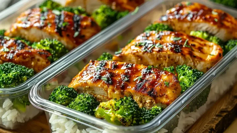 High Protein Chicken and Rice Meal Prep - 5 Sauce Variations (Simple & Cheap) 9 Chicken and rice meal prep with high protein portions in five colorful sauce variations