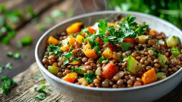High Protein Lentil Meal Prep Bowls featuring high protein plant-based bowls with colorful vegetables and grains