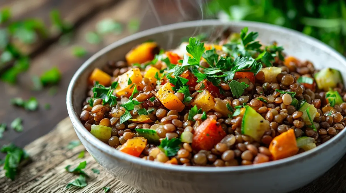 High Protein Lentil Meal Prep Bowls (Cheap, Plant-Based) 7 High Protein Lentil Meal Prep Bowls featuring high protein plant-based bowls with colorful vegetables and grains