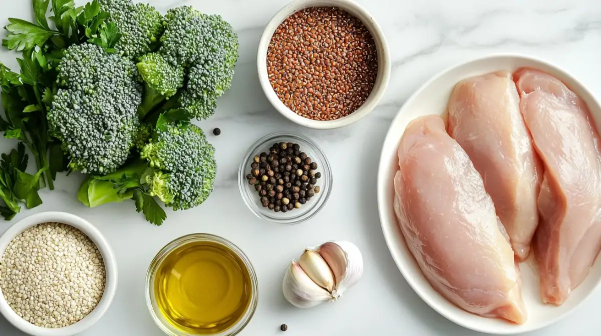 Simple High Protein Meal Prep in 30 Minutes — Visual Step-by-Step Guide 3 Ingredients