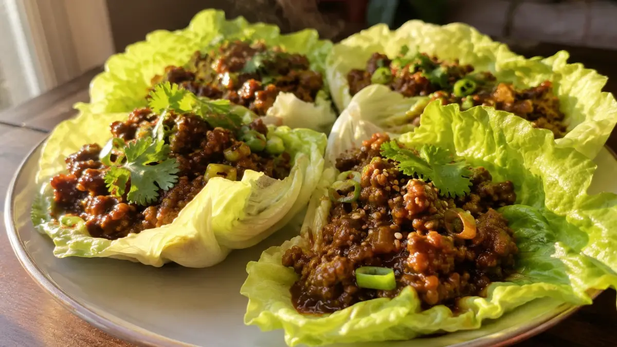Asian Ground Beef Lettuce Wraps Meal Prep (Low Carb, High Protein) 2 Feature image