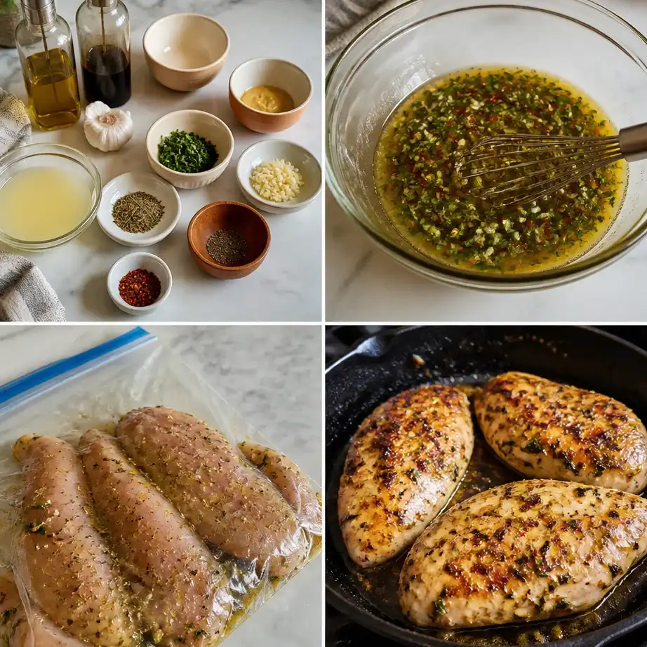 Healthy Chicken Marinades for Weight Loss Meal Prep (5 Flavors) 4 Cooking steps