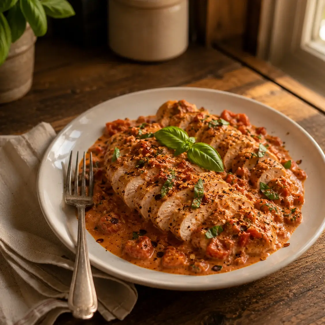 High Protein Marry Me Chicken Meal Prep (No Heavy Cream) 5 Serving