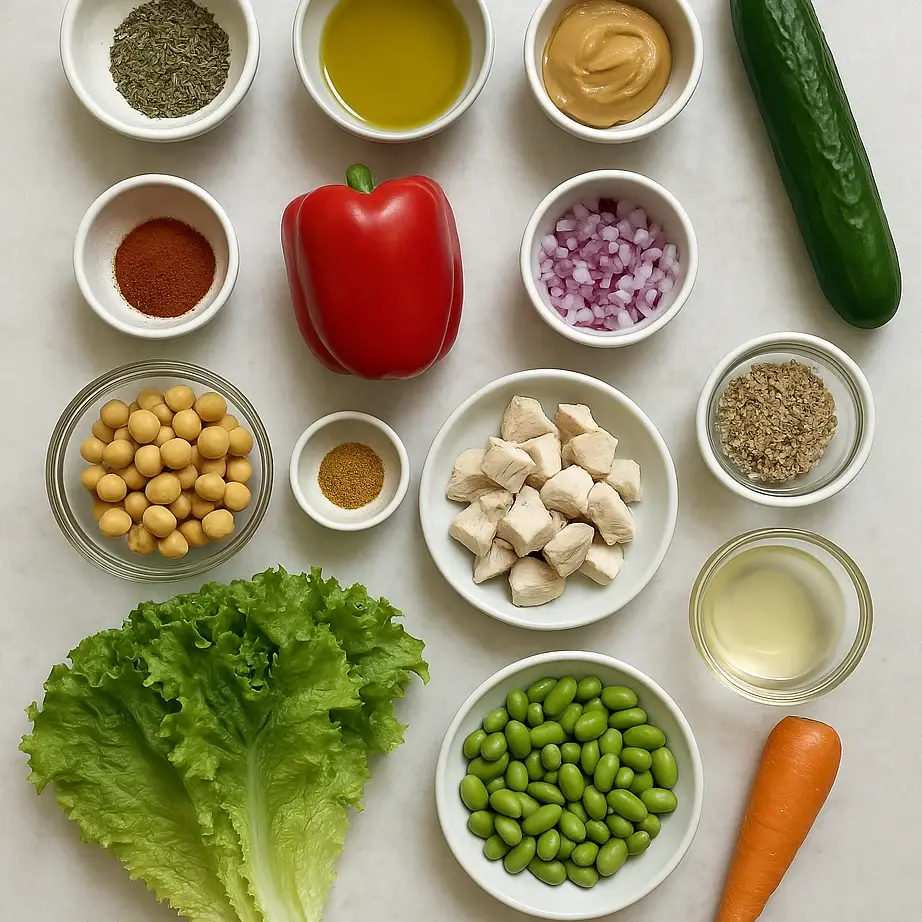 High Protein Mason Jar Salads (Meal Prep Lunches) 3 Ingredients