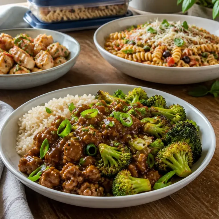 High Protein Meal Prep for Beginners on a Budget (Step-by-Step, Under $20) 1 Meal Prep for Beginners on a Budget featuring colorful protein containers ready for weekly meal planning.