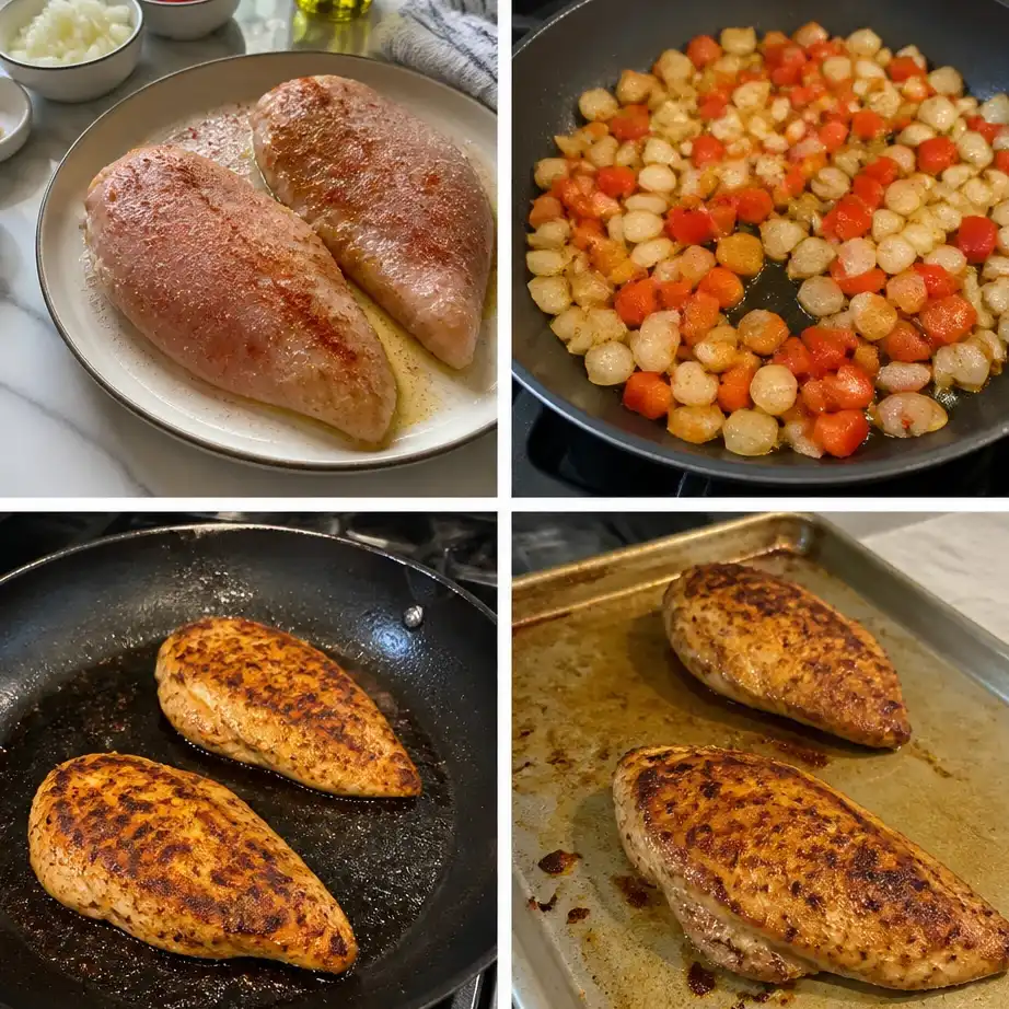 Cooking steps