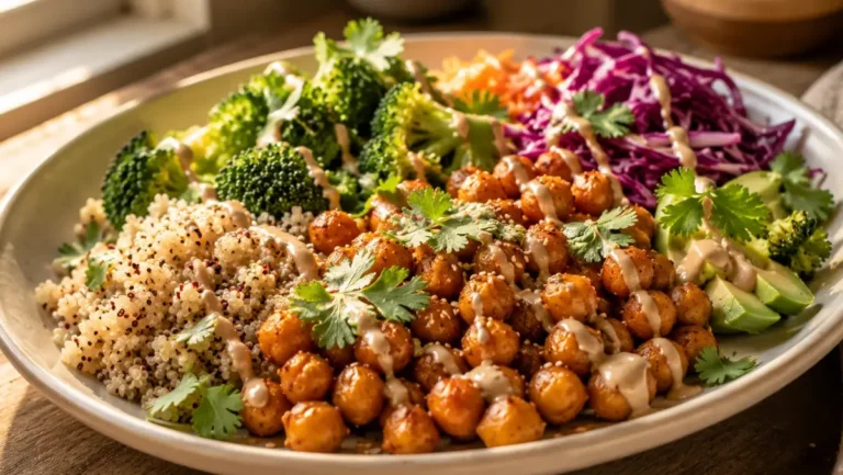 High Protein Plant-Based Meal Prep for Weight Loss (Vegan-Friendly) 11 plant-based meal prep for weight loss bowls filled with quinoa, beans, and fresh colorful vegetables