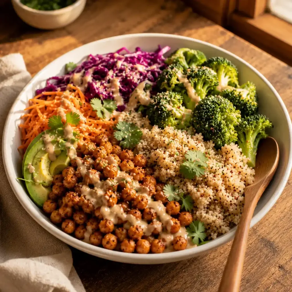 High Protein Plant-Based Meal Prep for Weight Loss (Vegan-Friendly) 5 plant-based meal prep for weight loss portions portioned into glass containers ready for weekly nutrition