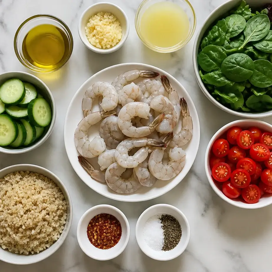 High Protein Shrimp Lunch Meal Prep (Quick, Under 400 Cal) 3 Ingredients