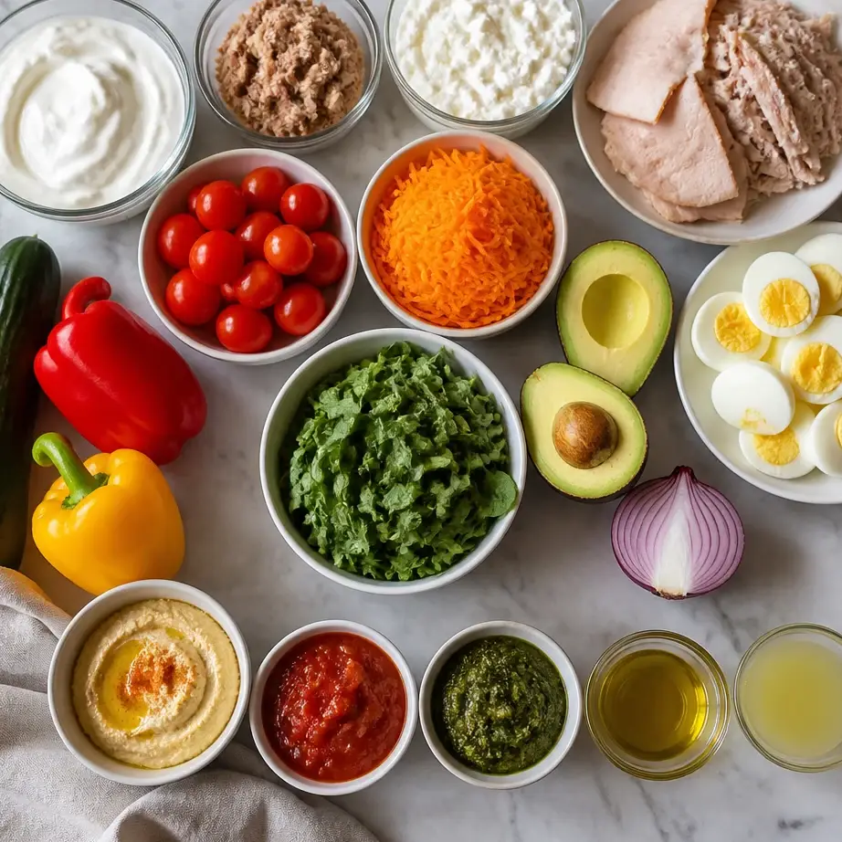 No-Cook High Protein Meal Prep (Zero Oven, Beginner Friendly) 4 Ingredients