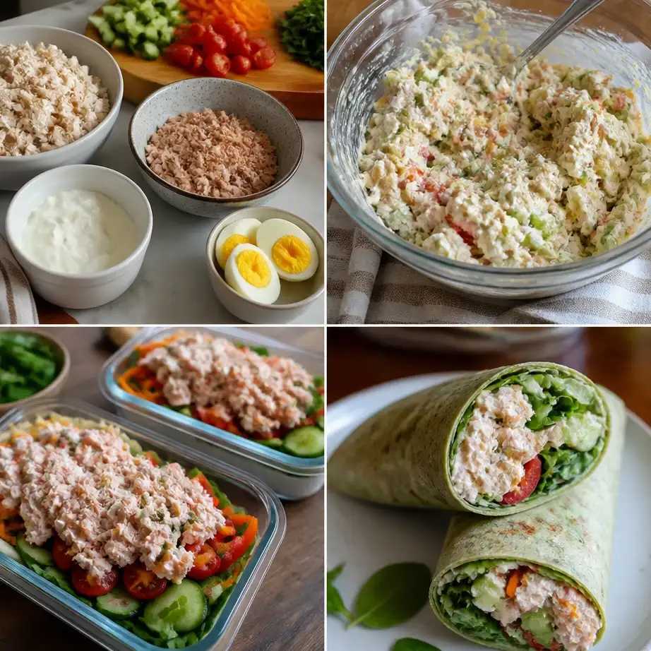 No-Cook High Protein Meal Prep (Zero Oven, Beginner Friendly) 5 Cooking steps