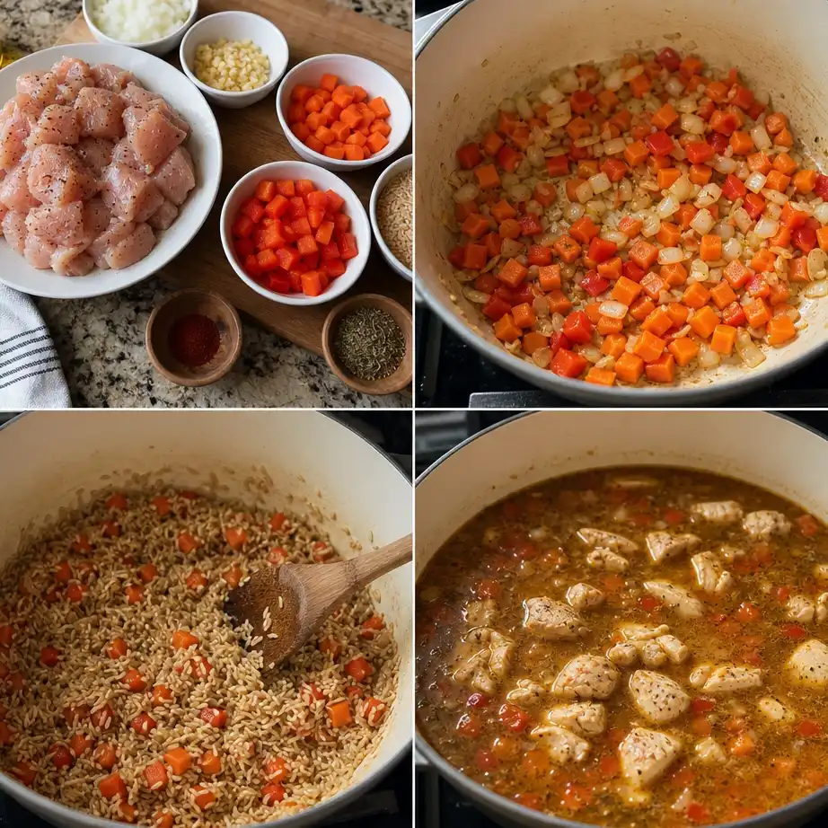 Cooking steps