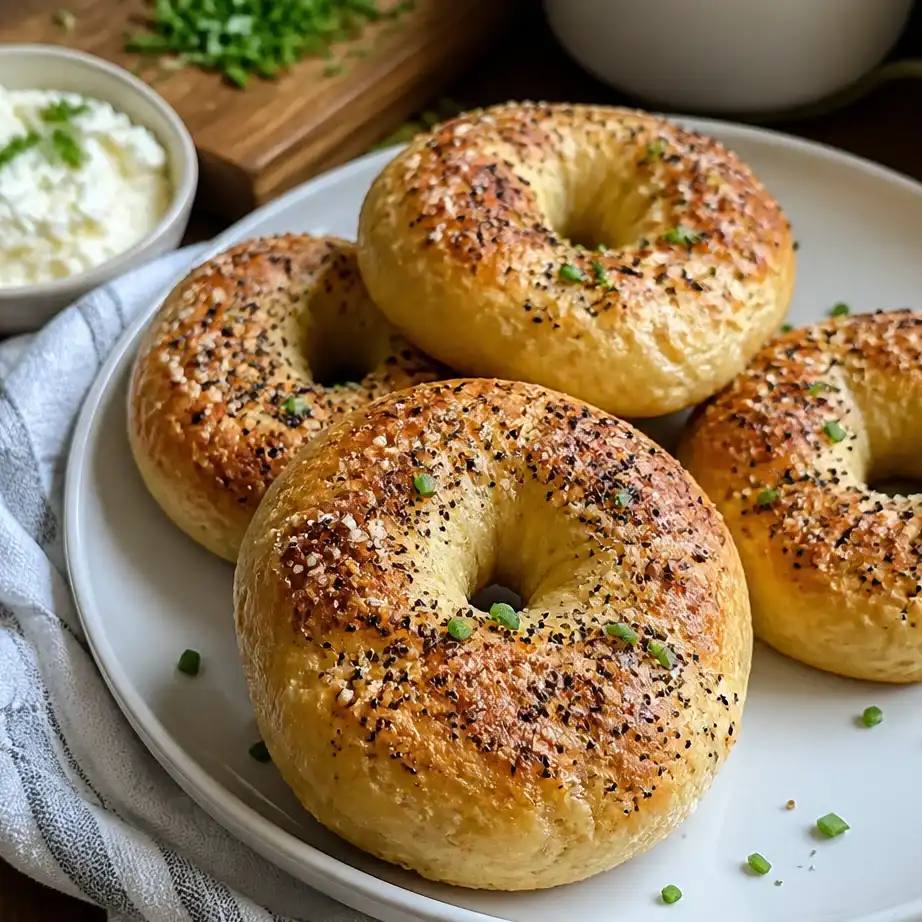 3-Ingredient Cottage Cheese Bagels (High Protein Breakfast) 2 Feature image