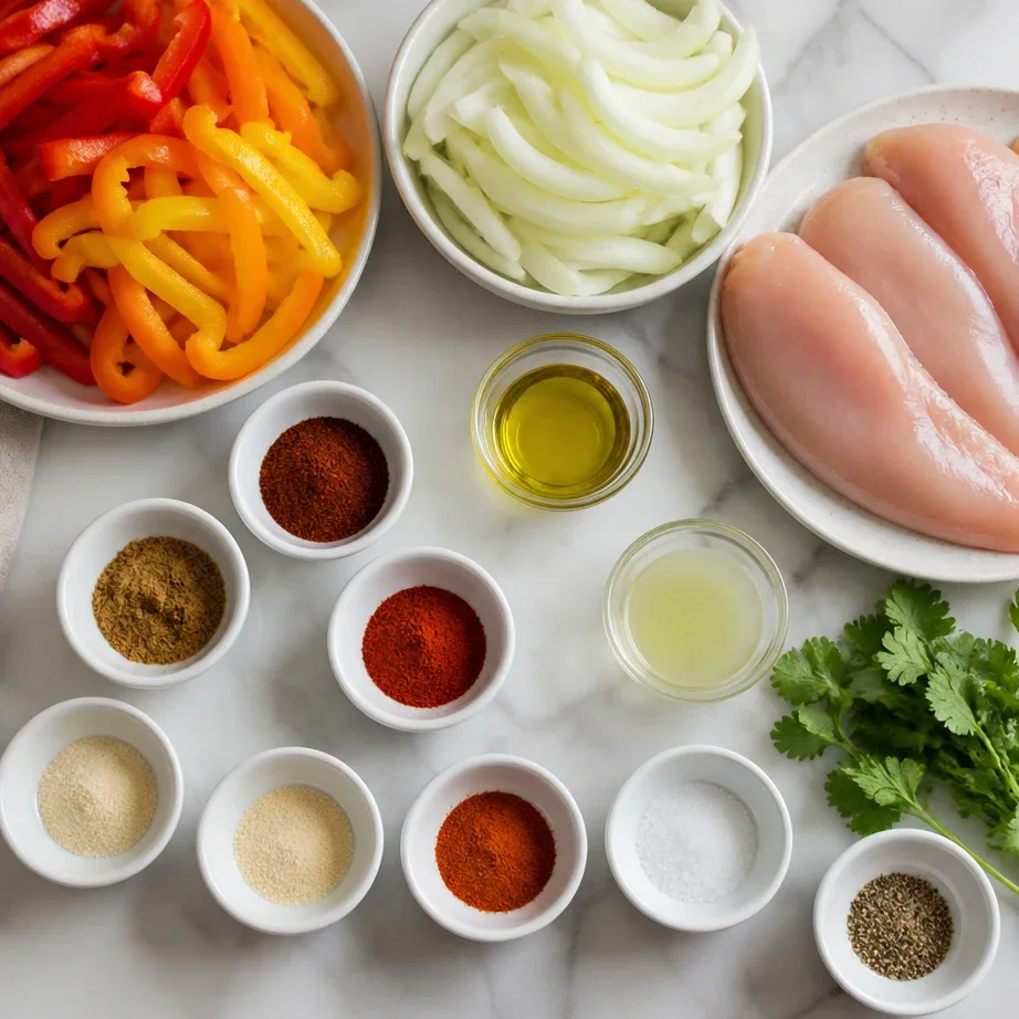 Air Fryer Chicken Fajitas Meal Prep (High Protein, One Basket) 3 Ingredients
