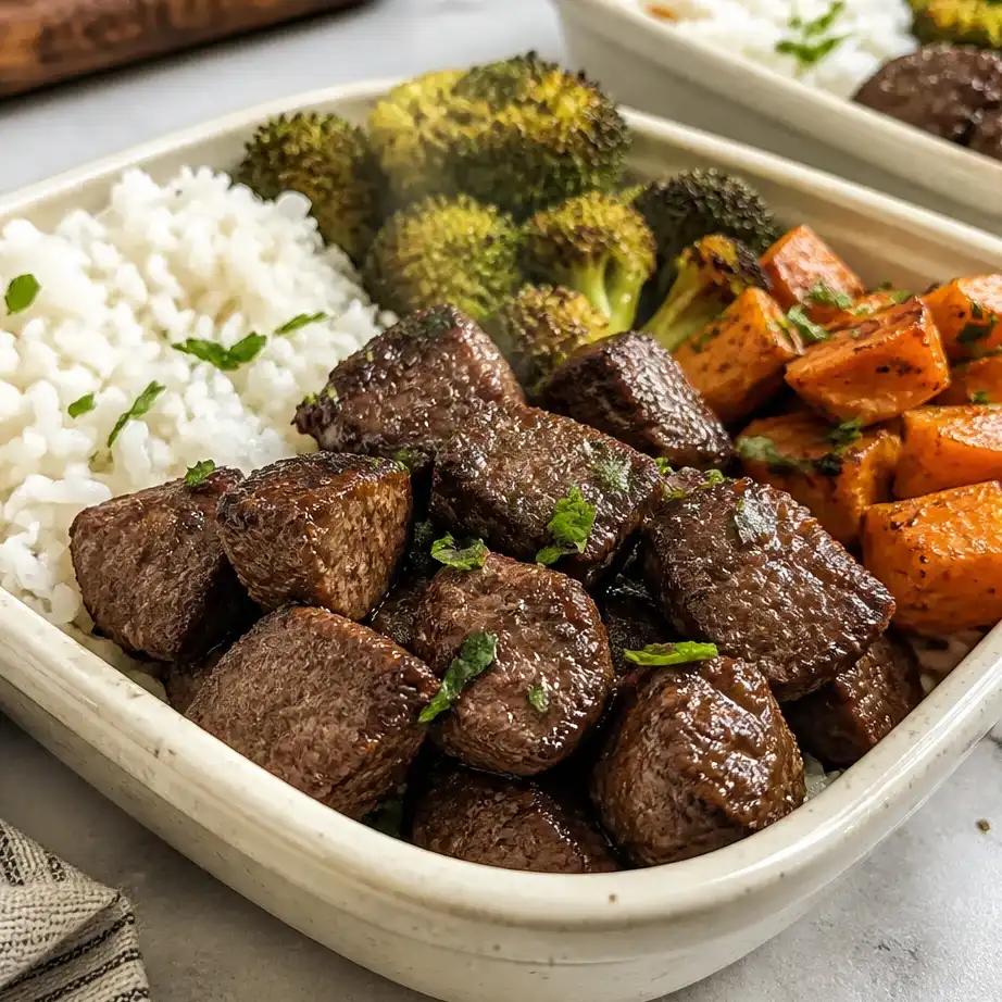 Air Fryer Steak Bites Meal Prep (High Protein, 10 Minutes) 2 Feature image