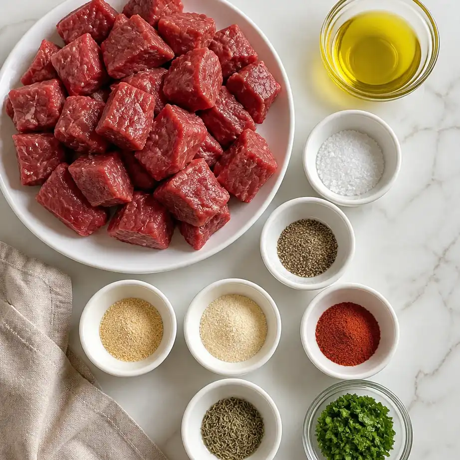 Air Fryer Steak Bites Meal Prep (High Protein, 10 Minutes) 3 Ingredients