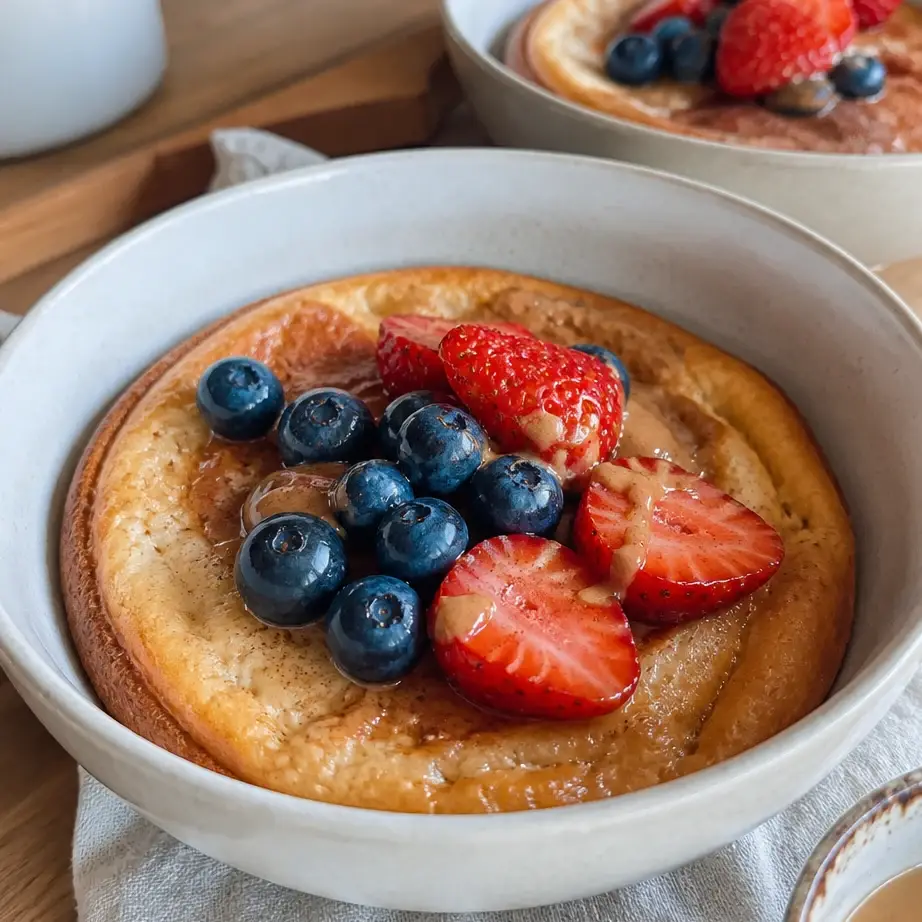 Baked Protein Pancake Bowls (High Protein Breakfast Meal Prep) 2 Feature image