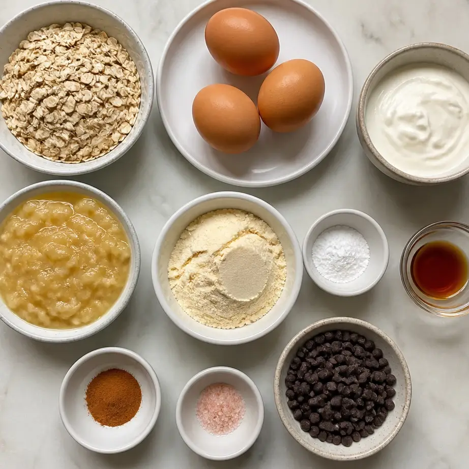 Baked Protein Pancake Bowls (High Protein Breakfast Meal Prep) 3 Ingredients