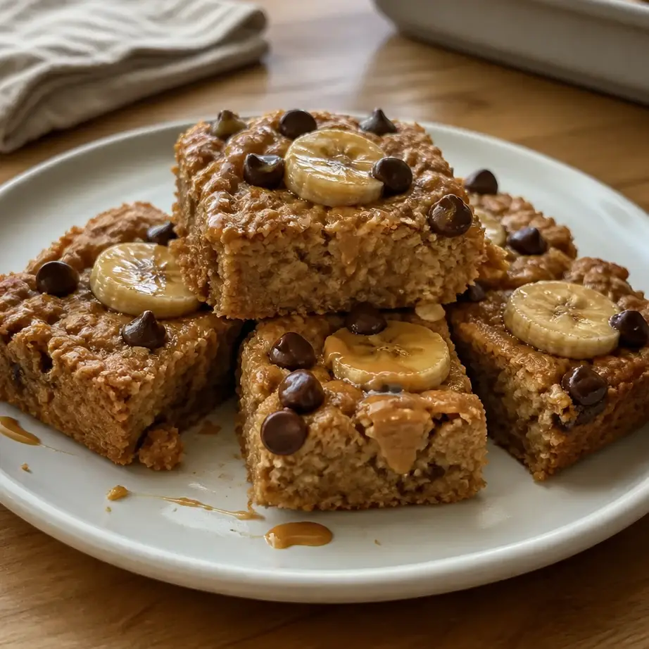 Banana Protein Baked Oatmeal Bars (High Protein Breakfast Meal Prep) 2 Feature image