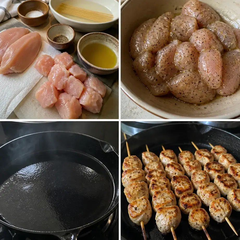 Bang Bang Chicken Skewers Meal Prep (High Protein Lunch) 4 Cooking steps