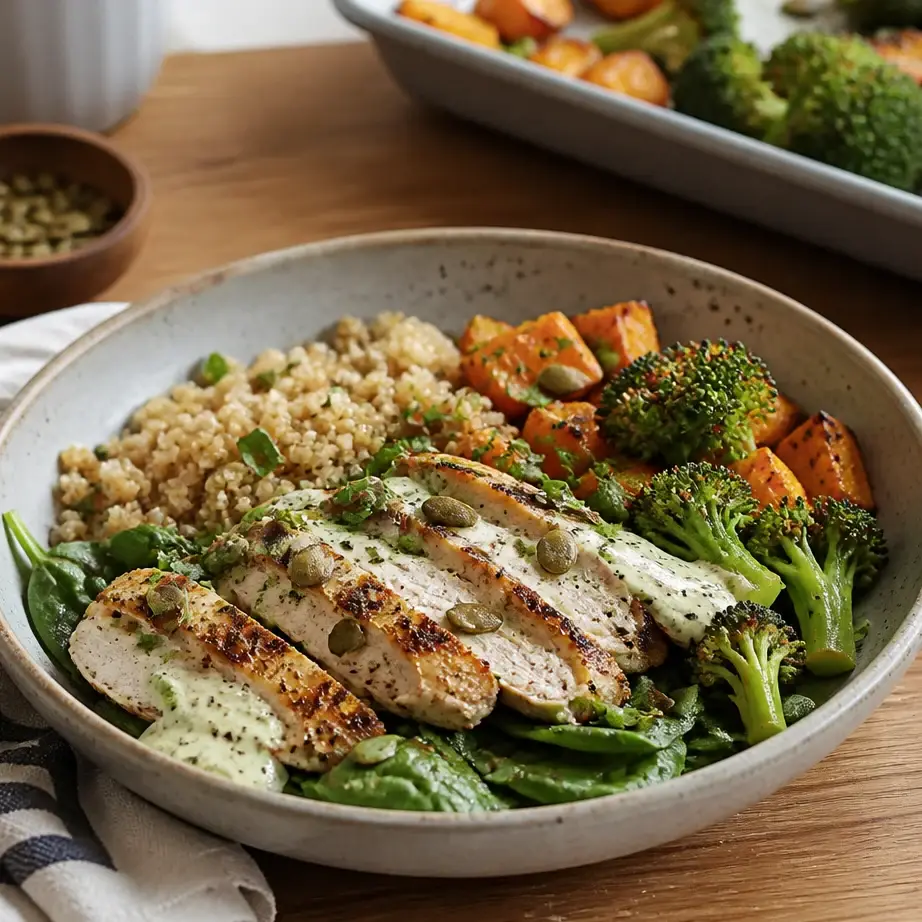 Best High Protein Meal Prep Recipes for Belly Fat Loss (Anti-Inflammatory) served beautifully, ready to eat