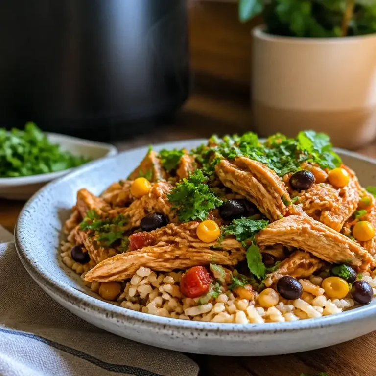Dump & Go Crockpot Chicken Meal Prep (Beginner Friendly, High Protein) 10 Crockpot Chicken Meal Prep with tender shredded chicken and vegetables in slow cooker
