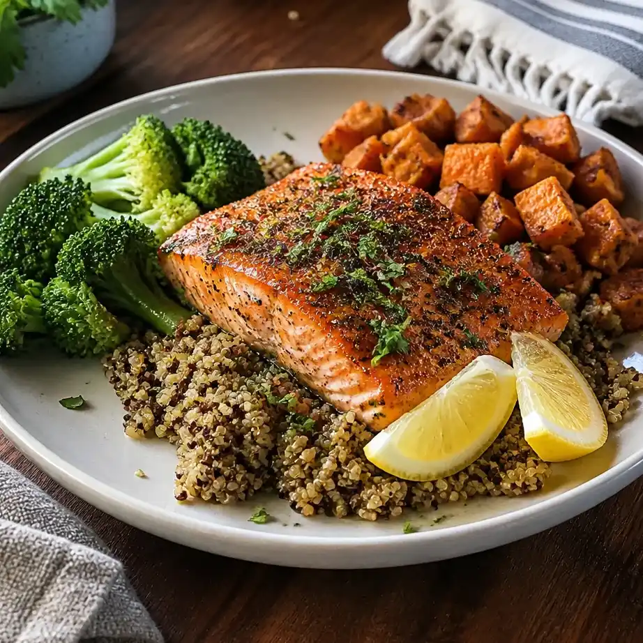 Easy High Protein Salmon Lunch Meal Prep (5 Days, Work-Friendly) 2 Feature image