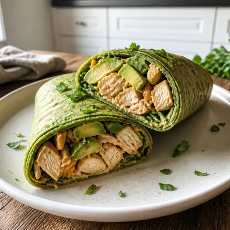 High Protein Chicken Avocado Wraps (Lunch Meal Prep) 7 Chicken Avocado Wraps filled with grilled chicken, fresh avocado, and vegetables in a tortilla