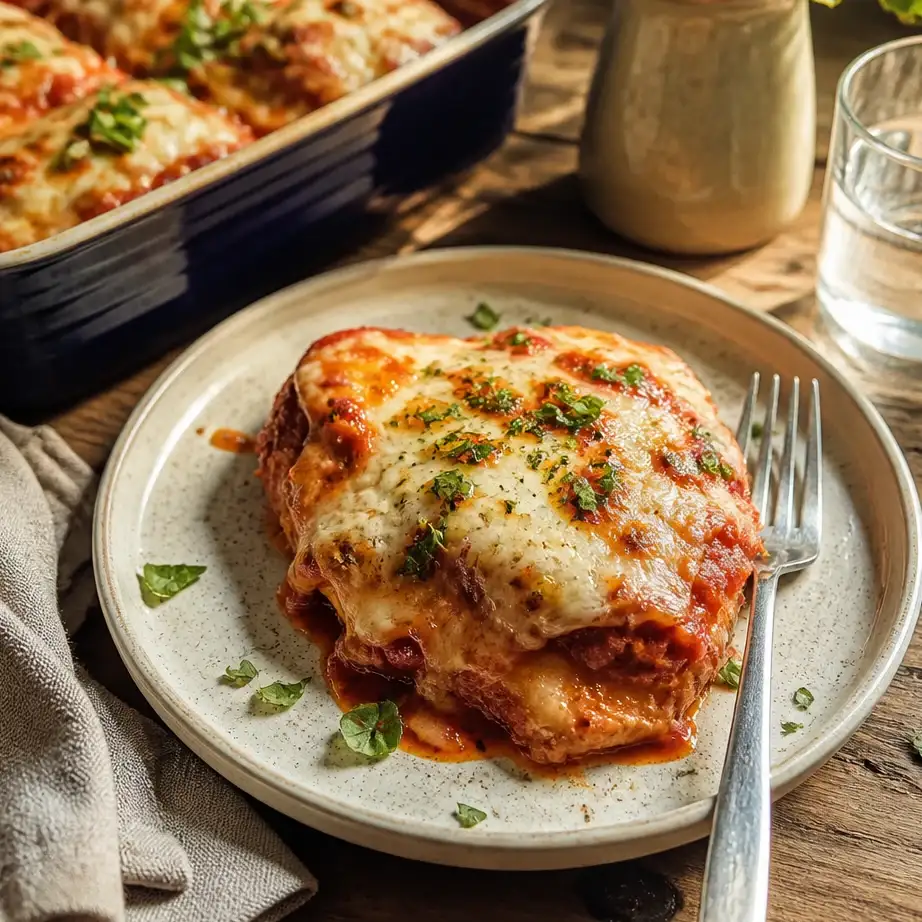 High Protein Chicken Parmesan Casserole (36g Protein) 5 Serving