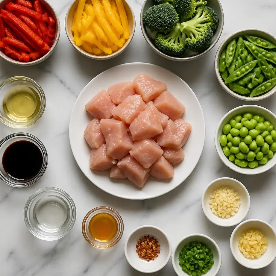 High Protein Chicken Stir Fry Meal Prep (Better Than Takeout) 3 Ingredients