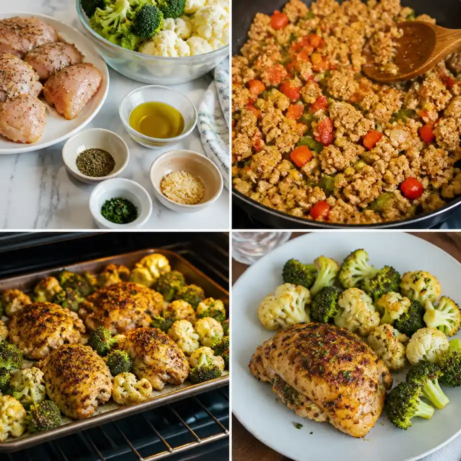 High Protein Low Carb Meal Prep for Weight Loss (5-Day Plan) 4 Cooking steps
