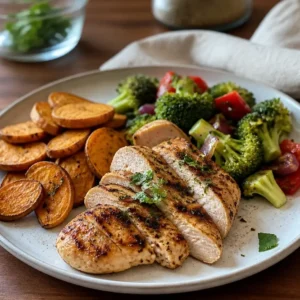Meal Prep Under 400 Calories featuring five colorful high protein containers stacked neatly together