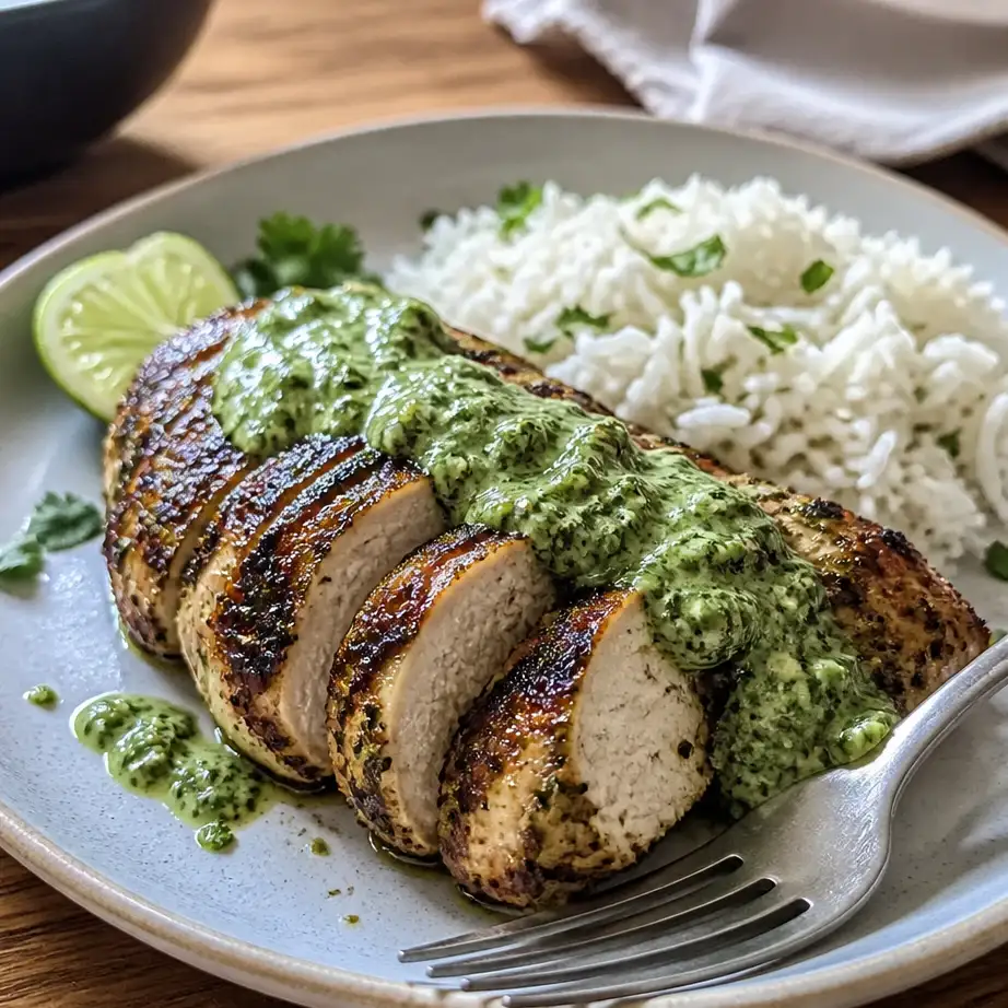Peruvian Chicken with Creamy Green Sauce (High Protein Dinner Prep) 5 Serving